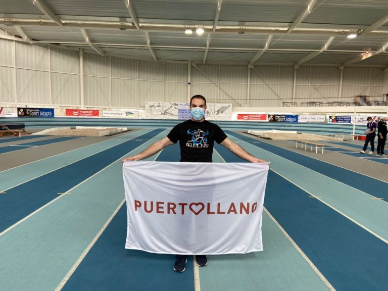 Nicolás Castillejos, del Club Paralímpico Puertollano, con la selección nacional para disputar el Campeonato de Europa de Atletismo