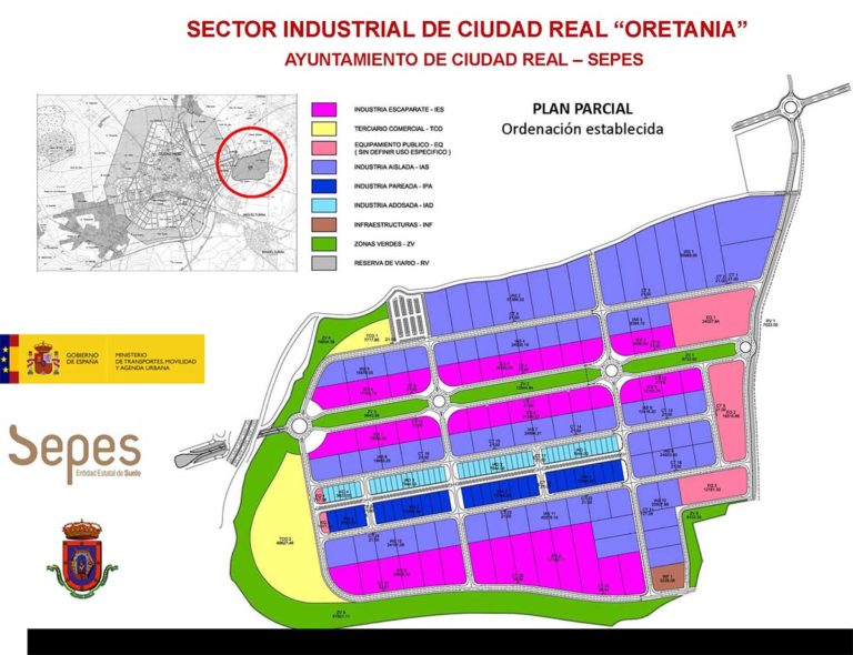 El Ayuntamiento de Ciudad Real aprueba el proyecto de urbanización de la primera fase del Polígono “Oretania”