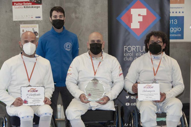 Excelentes resultados del Club Esgrima Ciudad Real en el Campeonato de España en Silla de Ruedas