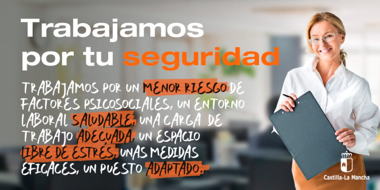 Seguridad y salud en el trabajo también se miden en términos psicosociales: La Junta organiza unas jornadas gratuitas de prevención