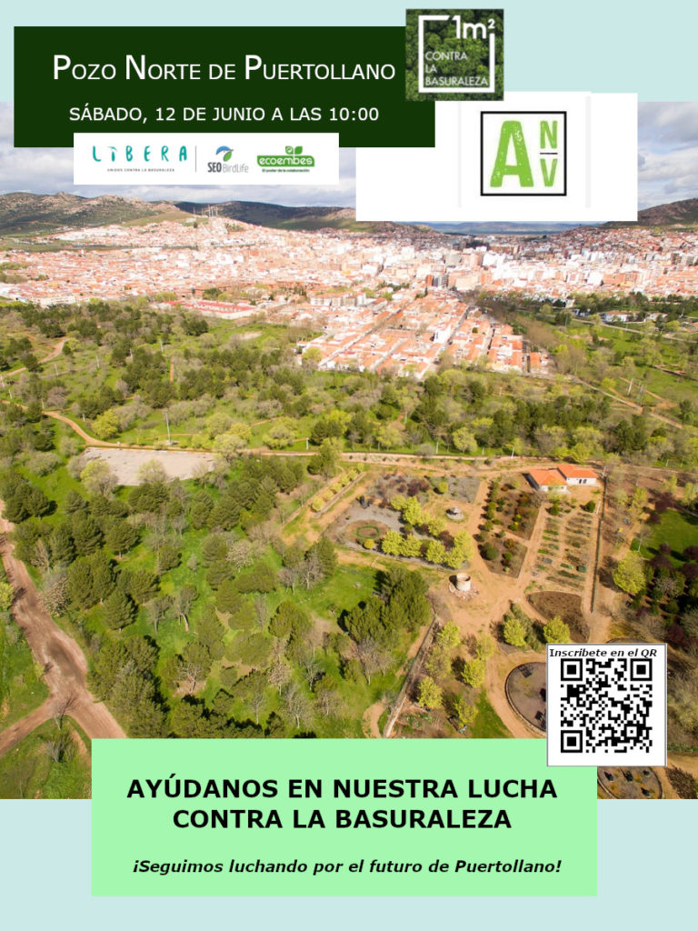Puertollano: Los jóvenes de «Acta non Verba» convocan una nueva recogida de basura en el parque Pozo Norte