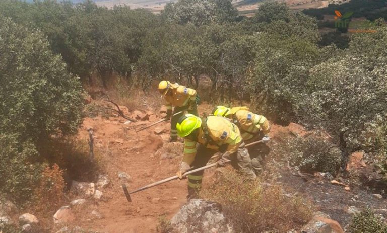 Controlado el incendio declarado el pasado jueves en Corral de Calatrava