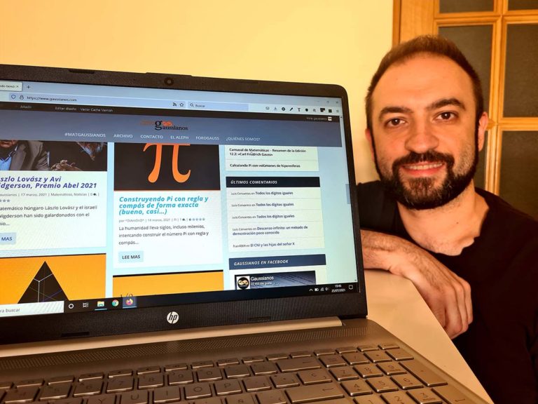 El puertollanense Miguel Ángel Morales celebra el 15 aniversario de su aclamado blog de matemáticas Gaussianos.com