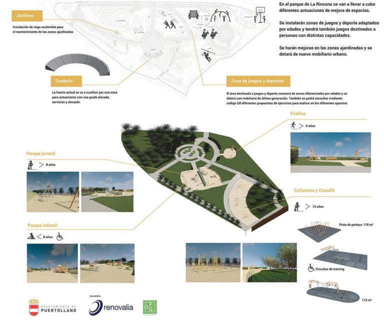 Puertollano: Proimancha construirá el nuevo Parque de la Rincona por un importe de 642.781 euros