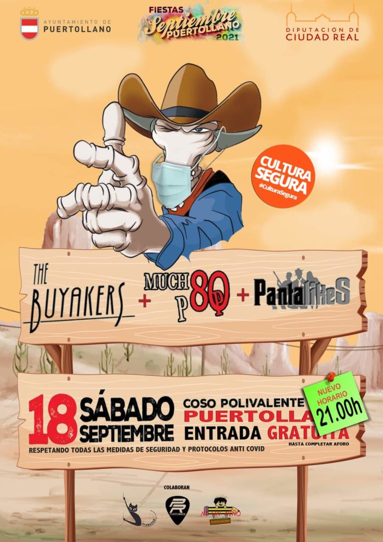 The Buyakers, Mucho Pop y Pantalikes regresan a los escenarios en el concierto «Puertollano Directo»