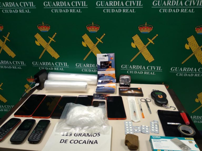 La Guardia Civil detiene a una persona por tráfico de drogas en Tomelloso