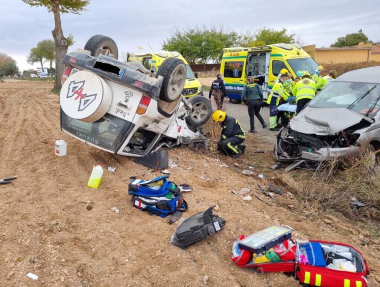 Accidente de tráfico en Daimiel con dos vehículos implicados