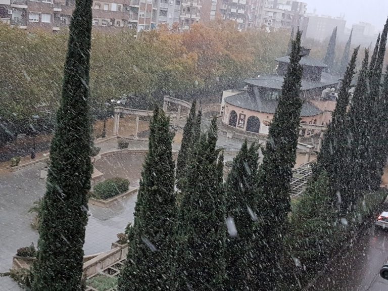 La nieve sorprende a Puertollano