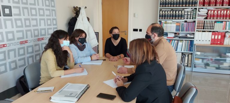 Unidas Podemos, CCOO y UGT se reúnen para debatir sobre el Presupuesto municipal