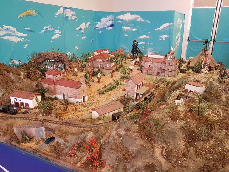 Puertollano: El espectacular belén histórico-minero de la Asociación Portus Planus