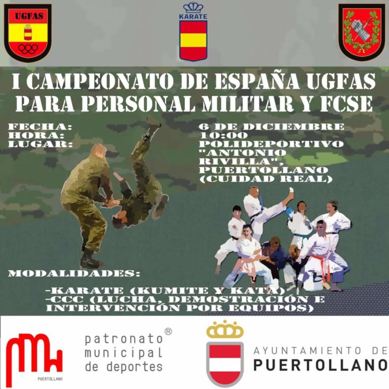 Puertollano acoge el I Campeonato de España de Combate cuerpo a cuerpo para personal militar y fuerzas de seguridad