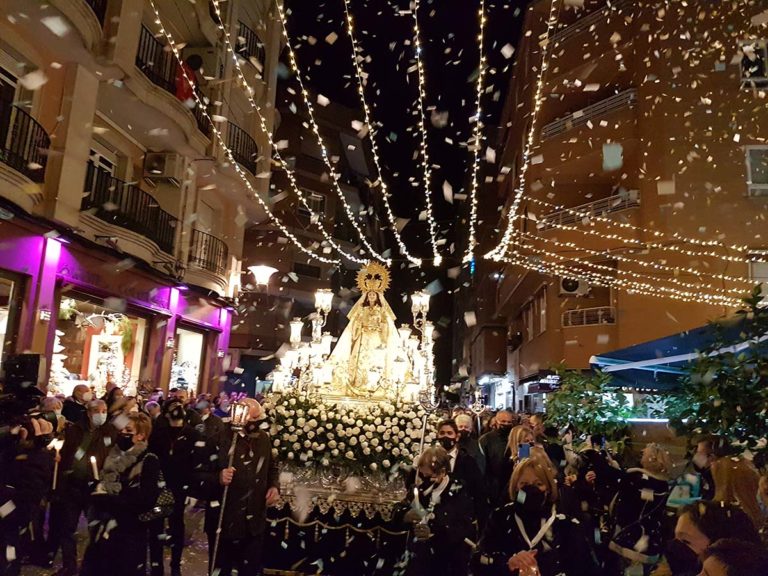 Emoción en Puertollano: La histórica e inaudita procesión de la Virgen de Gracia a las puertas de la Navidad