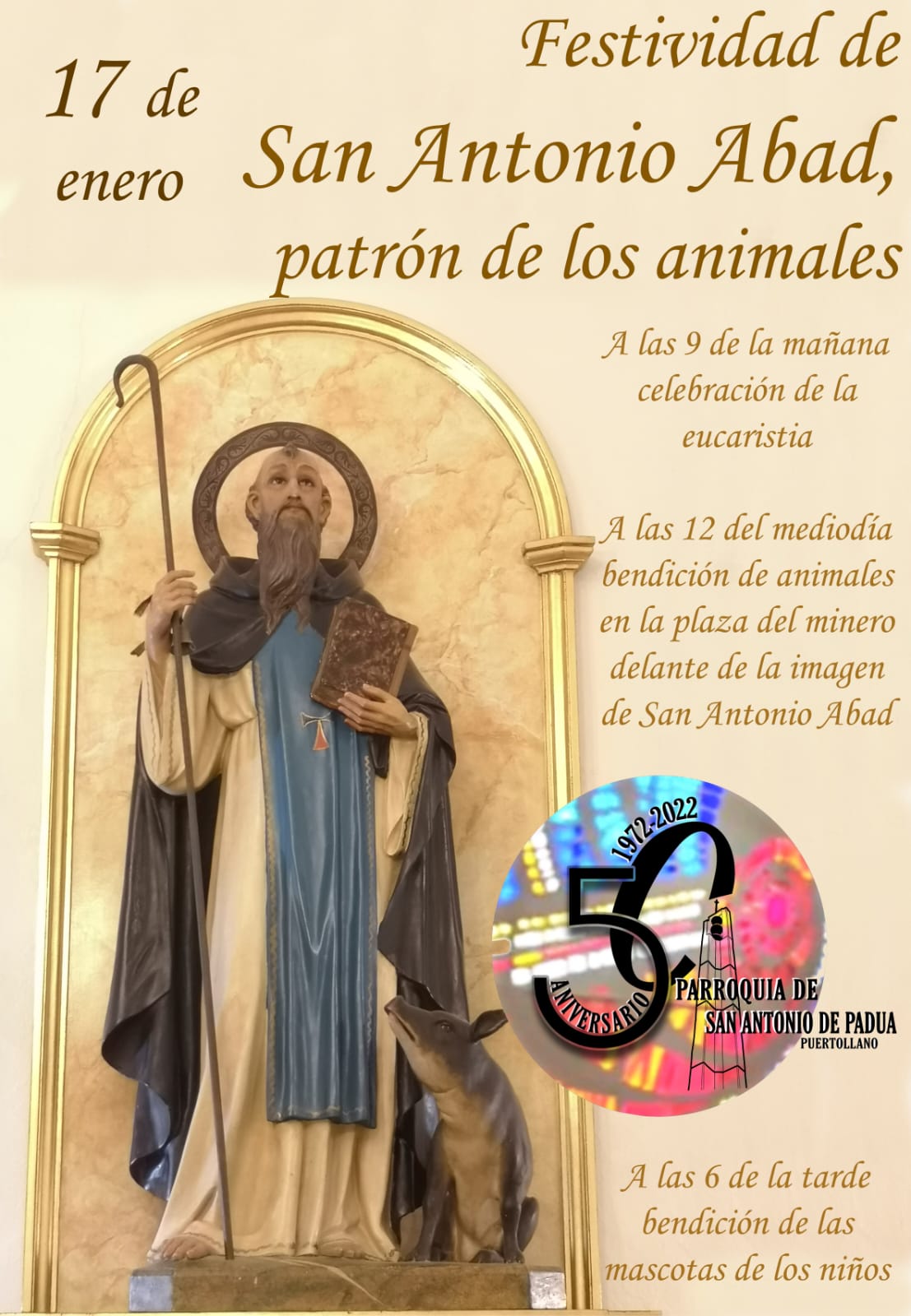 Puertollano: La gran demanda de dueños de mascotas anima a la parroquia de  San Antonio a realizar dos bendiciones de animales 