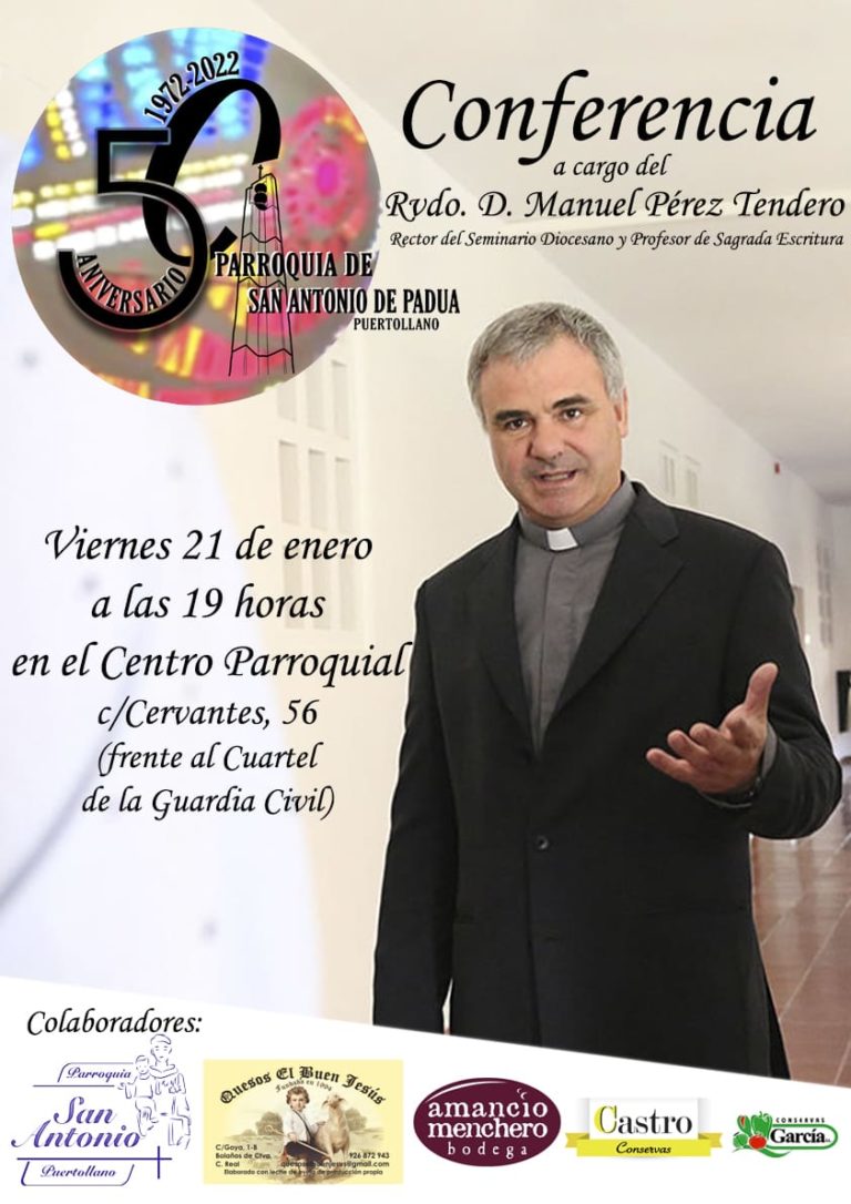 La Parroquia de San Antonio de Padua de Puertollano continúa celebrando su cincuentenario con una conferencia del rector del Seminario