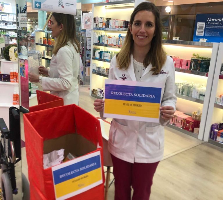 Ciudad Real: La farmacia del centro Nuevo Parque emprende una ejemplar campaña solidaria con el pueblo ucraniano