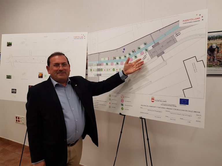 La calle Ancha contará con dos grandes mesetas peatonales y el primer carril-bici del centro de Puertollano, que llegará al hospital