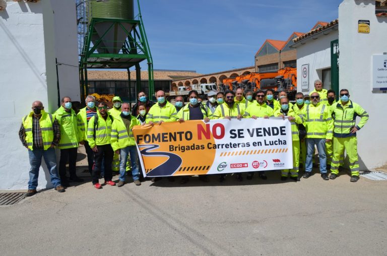 Tercer día de concentraciones del Personal de Mantenimiento de Carreteras de la Junta