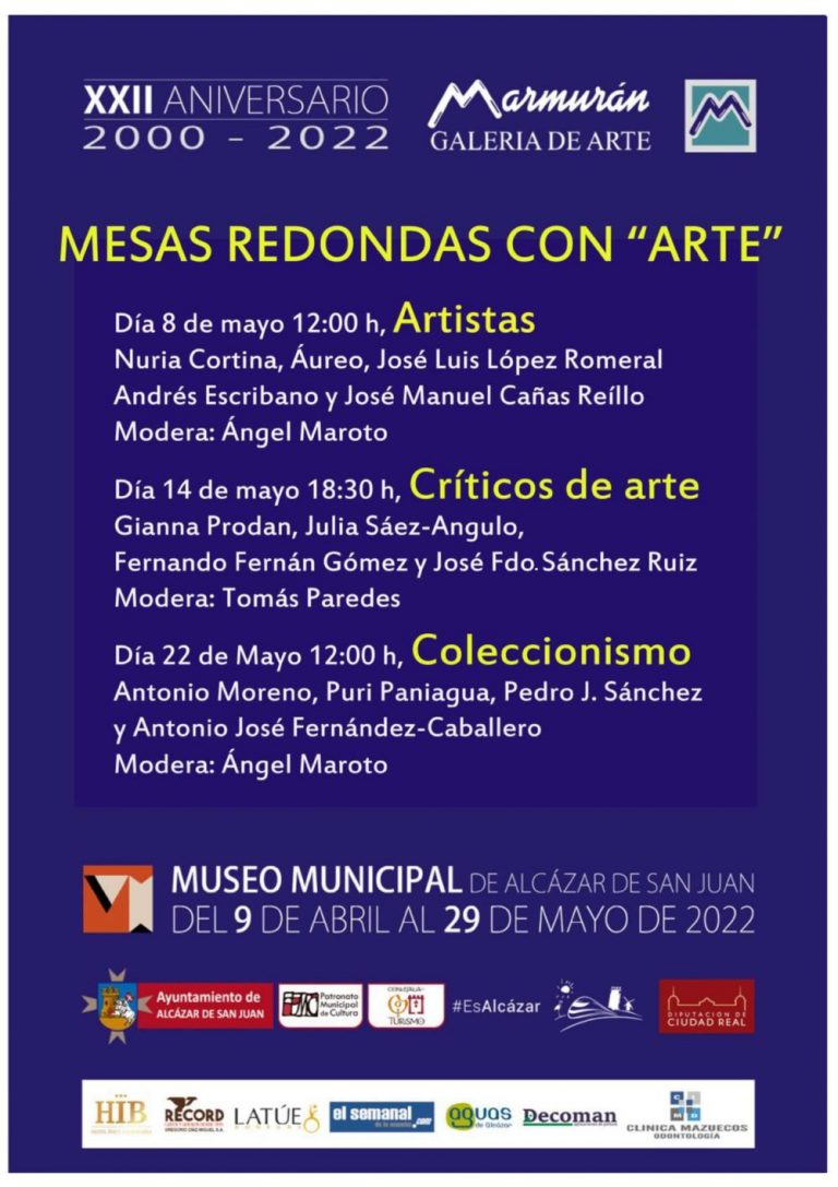Mesas redondas con “Arte” en el Museo Municipal en Alcázar de San Juan para celebrar el Día Internacional de los Museos