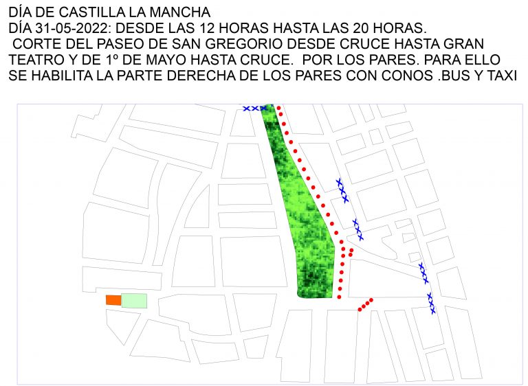 Puertollano: Cortes de tráfico en algunas calles este martes por la celebración del Día de Castilla-La Mancha