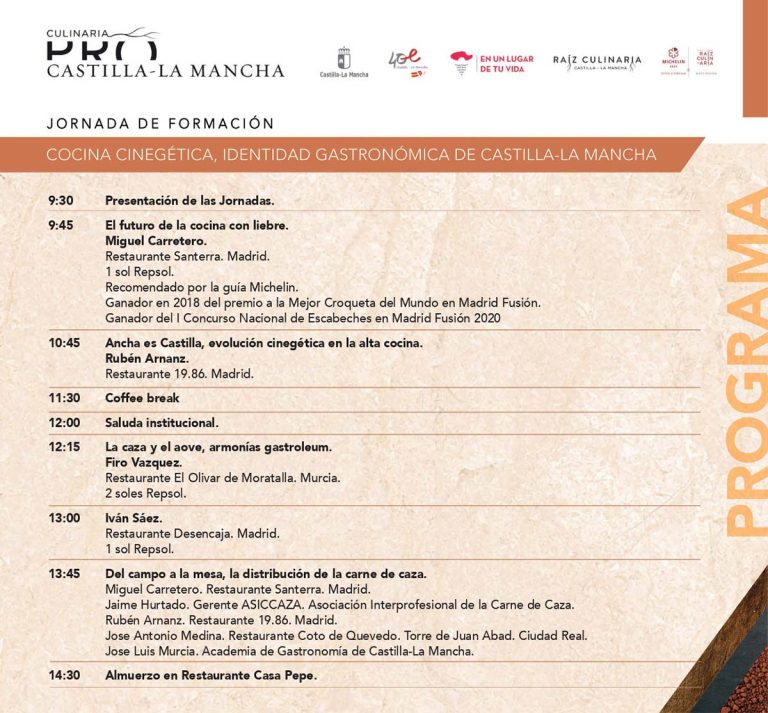 Raíz Culinaria organiza la jornada Culinaria Pro en Ciudad Real el lunes 9 de mayo