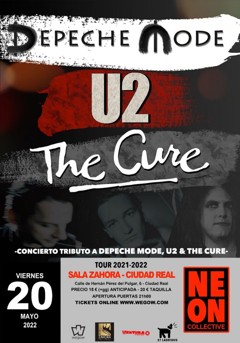Concierto tributo a Depeche Mode, U2 y The Cure, este viernes en Sala Zahora