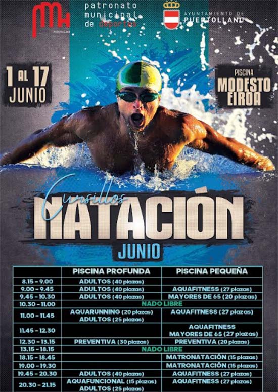 El Patronato Municipal de Deportes de Puertollano pone en marcha el cursillo intensivo de actividades acuáticas