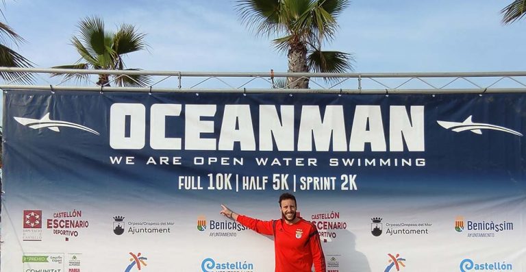 Antonio Núñez Cabezas representó al Club Natación Puertollano en el Oceanman 10K Costa Azahar