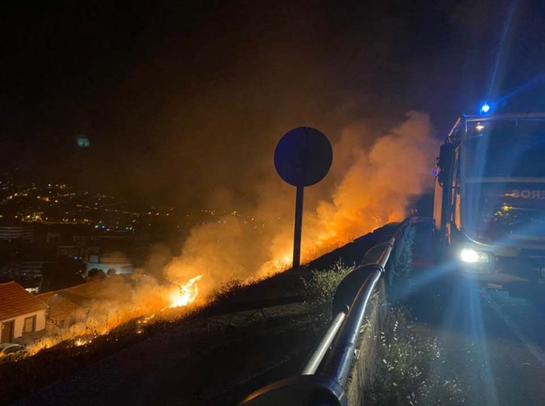 Puertollano: Incendio de pastos en la variante del minero