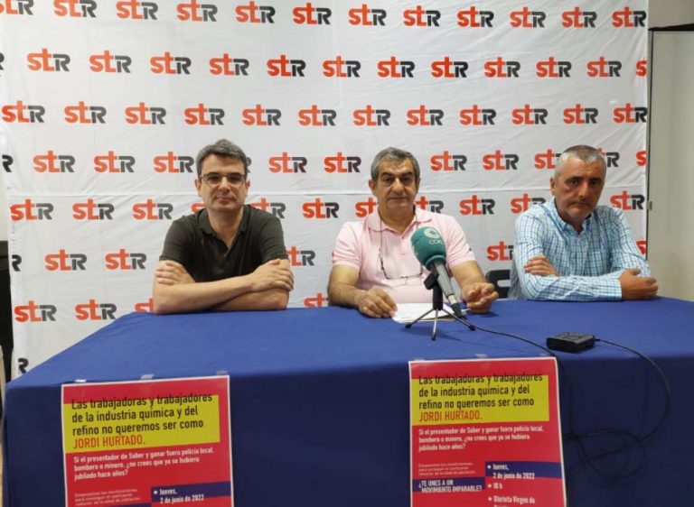 El sindicato STR convoca una manifestación en Puertollano el 2 de junio en demanda del coeficiente reductor de jubilación para la industria química y el refino