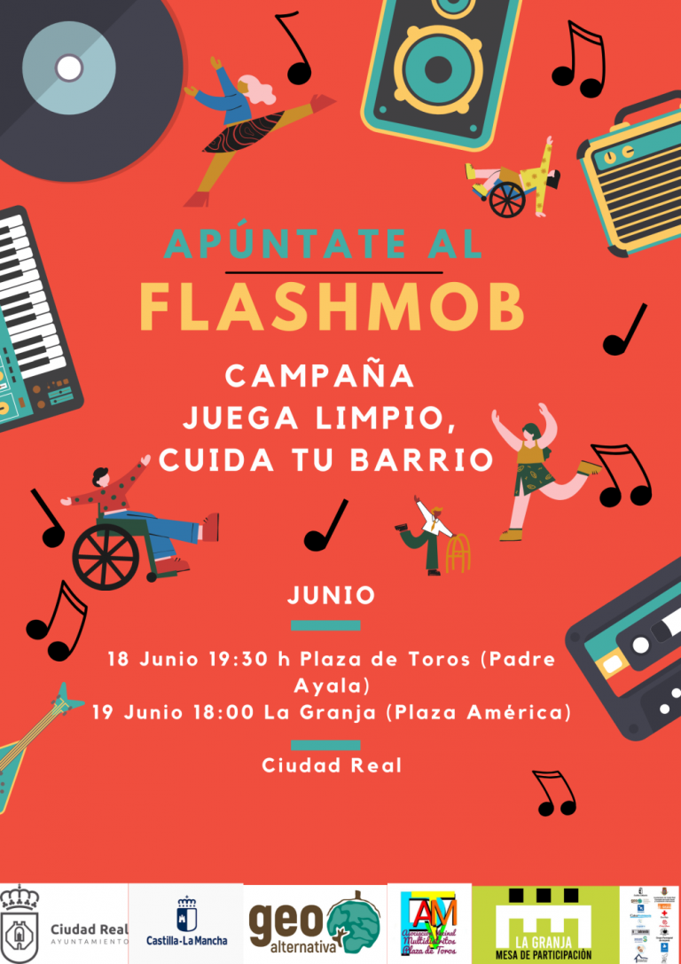 “Flashmob”: juega limpio, cuida tu barrio en Ciudad Real