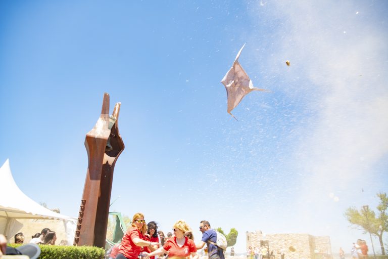 Ciudad Real: El tejado de la ermita evita una tragedia en Alarcos después de que un remolino levantara violentamente una carpa por los aires