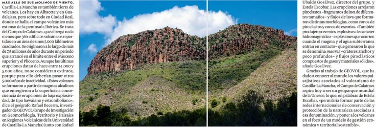Los volcanes dormidos del Campo de Calatrava, protagonistas en el número de agosto de National Geographic España 