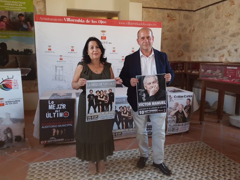 Víctor Manuel, La Oreja de Van Gogh y Celtas Cortos, conciertos de las Fiestas de Villarrubia de los Ojos