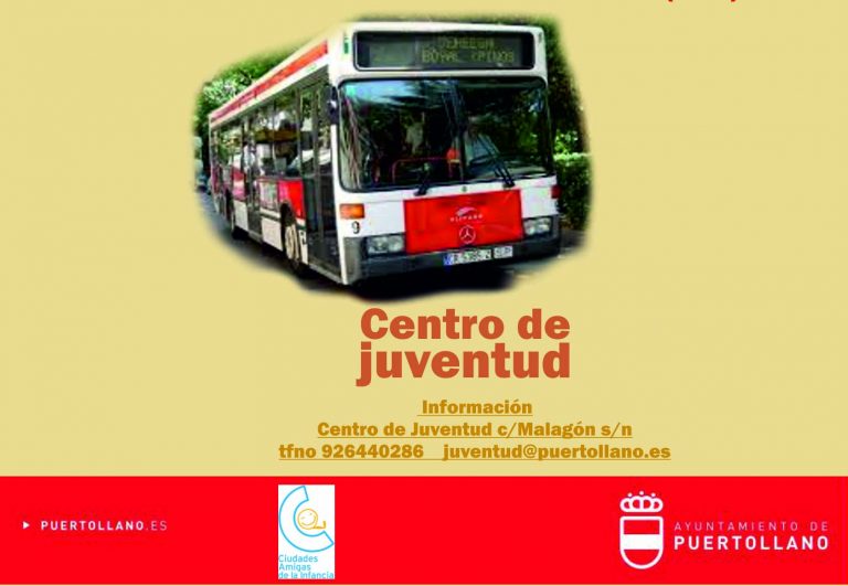 Puertollano: Abierto el plazo para solicitar el Bonobús joven 2022/2023