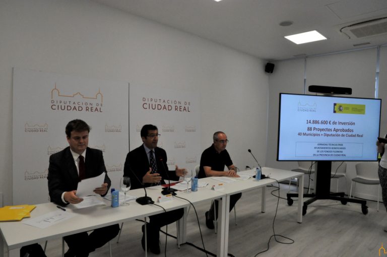 La Diputación de Ciudad Real adelantará a los ayuntamientos parte de los Fondos Filomena para 88 obras de recuperación