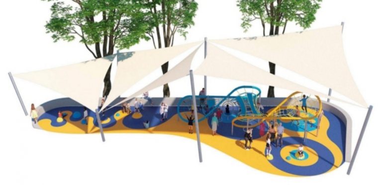 Puertollano: Una mariposa doble cubierta será el nuevo parque infantil de plaza Constitución