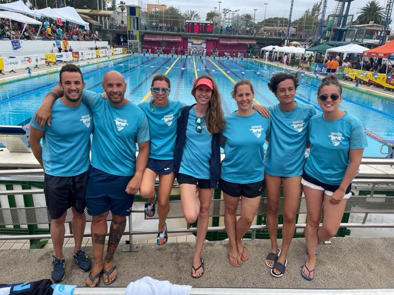 El Club Natación Puertollano consigue cuatro medallas y dos récords de España en el Campeonato Nacional de Verano máster