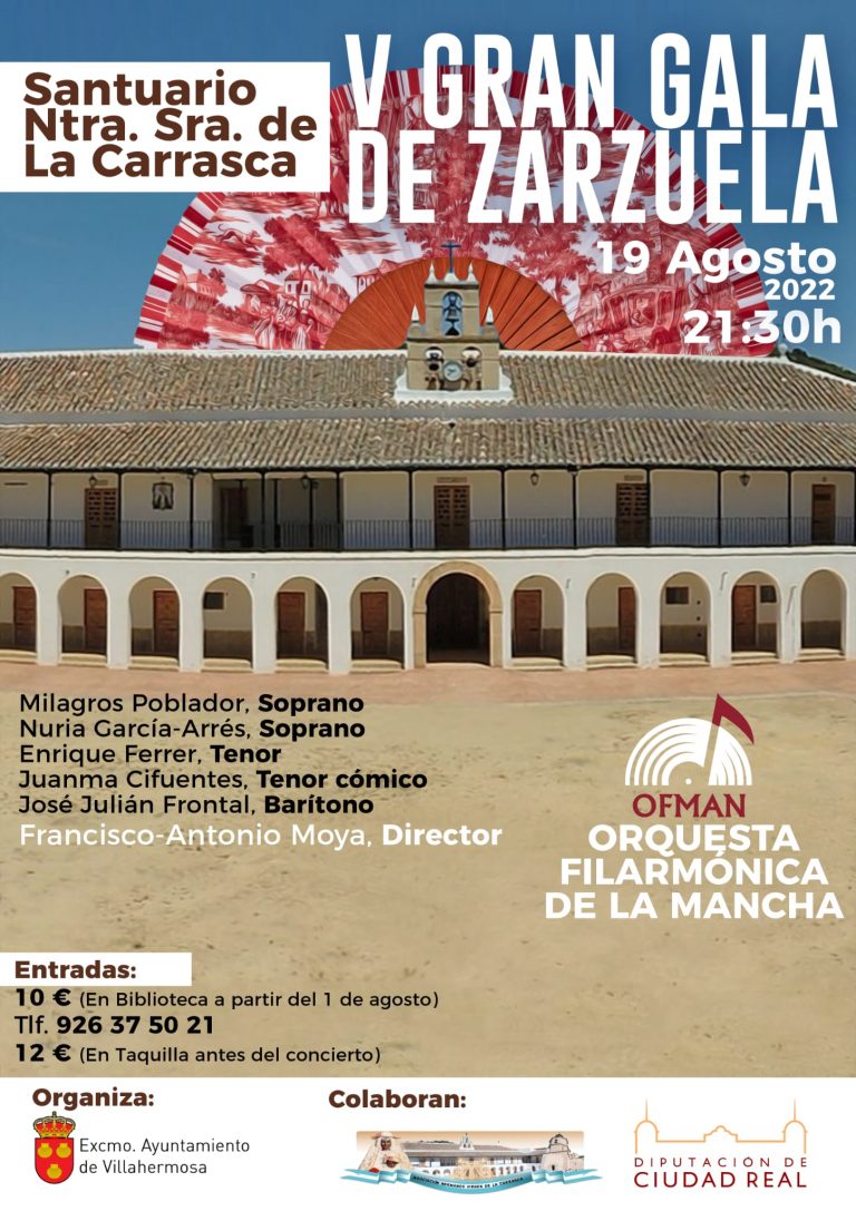 Los grandes éxitos de la Zarzuela se dan cita este mes de agosto en Villahermosa