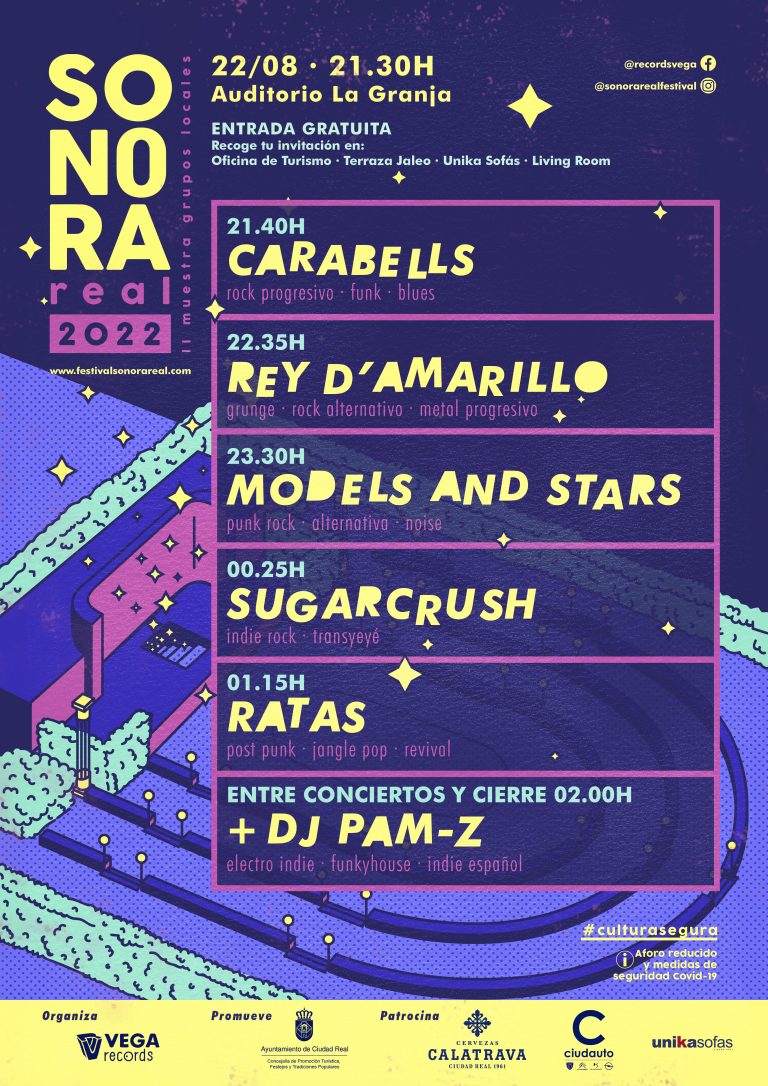 El festival SONORA REAL clausurará la programación de ferias y fiestas en su segunda edición