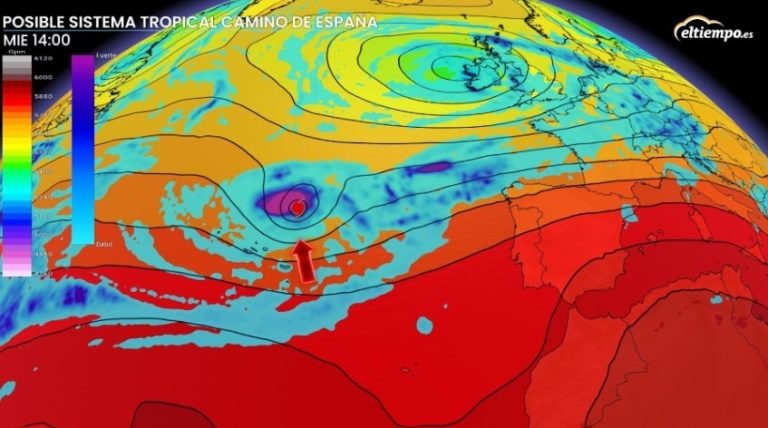 Un posible ciclón tropical podría dirigirse a España, según eltiempo.es