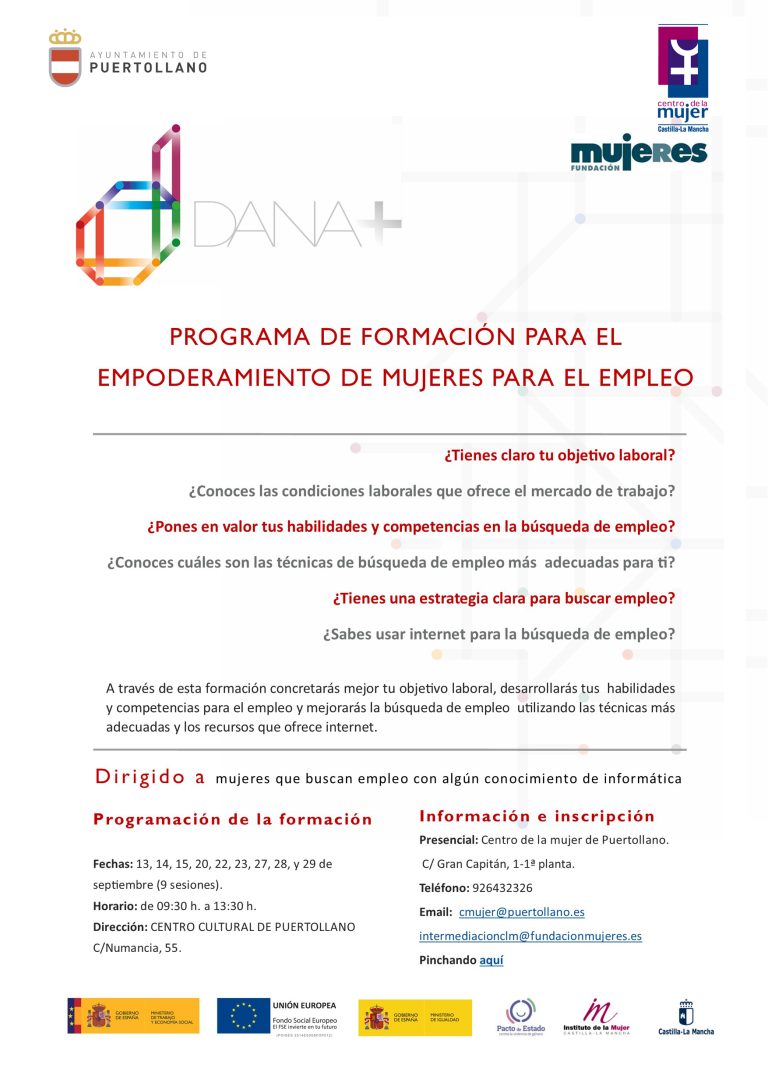Puertollano: La Concejalía de Igualdad oferta formación de empoderamiento de mujeres para el empleo