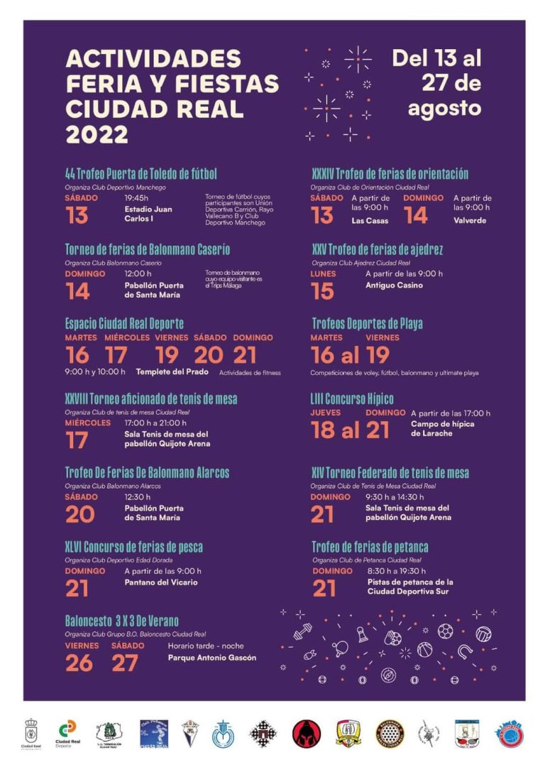 Las Ferias y Fiestas de Ciudad Real se llenan de actividades deportivas