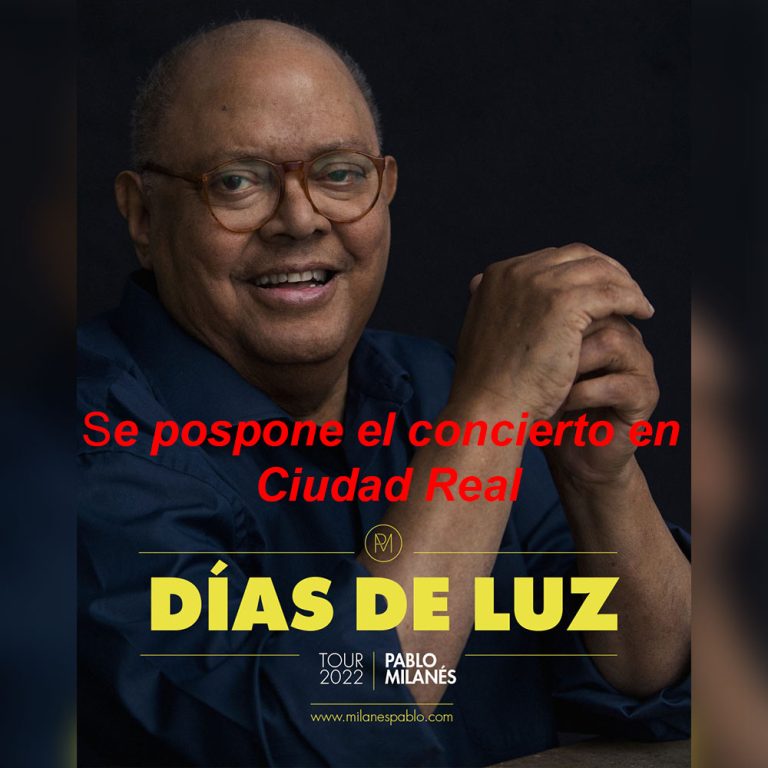 Pospuesto el concierto de Pablo Milanés previsto para este jueves en Ciudad Real al 7 octubre en el Teatro Quijano