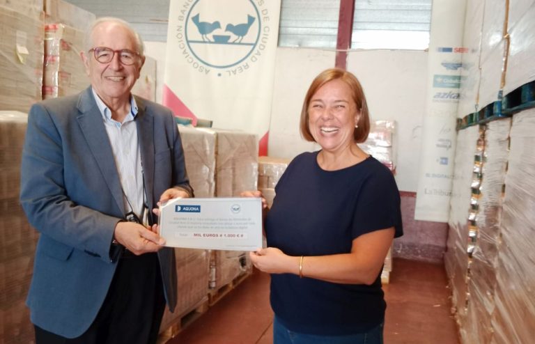 Aquona continúa ayudando al Banco de Alimentos de Ciudad Real