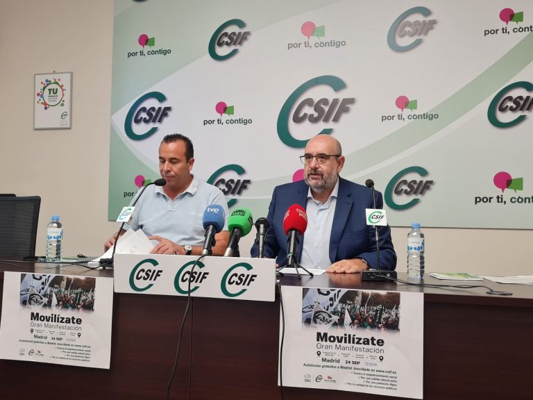 CSIF convoca una gran manifestación en Madrid por una subida salarial justa y contra el empobrecimiento social