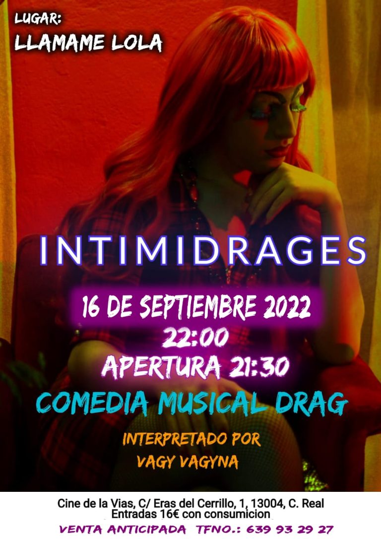 Ciudad Real: La comedia musical ‘Drag Intimidrages’ regresa este viernes al pub «Llámame Lola»