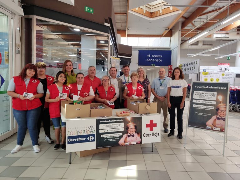 Puertollano: Campaña de recogida de material escolar de Carrefour y Cruz Roja a favor de la infancia en situación de vulnerabilidad