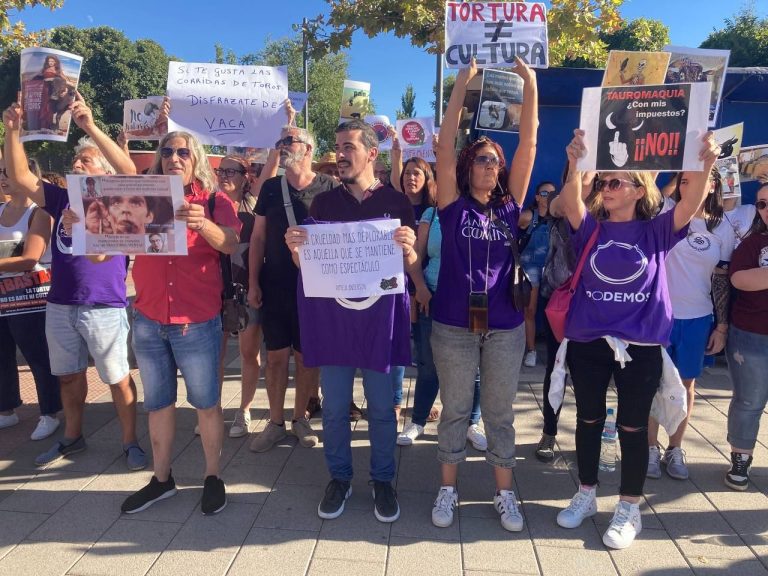 Daimiel y Alcázar acogieron manifestaciones antitaurinas este fin de semana