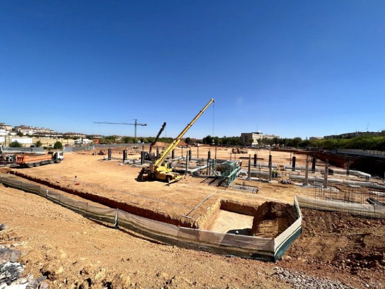 Las obras del hospital de Puertollano avanzan según lo previsto y sin dificultades técnicas