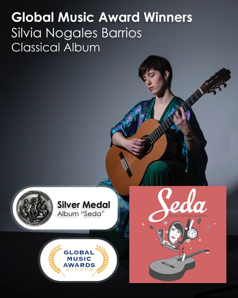 Puertollano: Seda, de Silvia Nogales, se hace con la plata en el Global Music Award, en la modalidad de “Clásica”